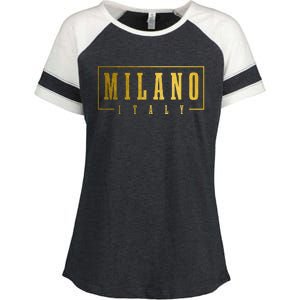 Milano Italia Italy Italian Souvenir Enza Ladies Jersey Colorblock Tee