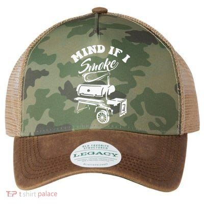 Mind If I Smoke Funny BBQ Smoker & Grilling Legacy Tie Dye Trucker Hat