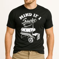 Mind If I Smoke Funny BBQ Smoker & Grilling Cooling Performance Crew T-Shirt