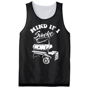 Mind If I Smoke Funny BBQ Smoker & Grilling Mesh Reversible Basketball Jersey Tank