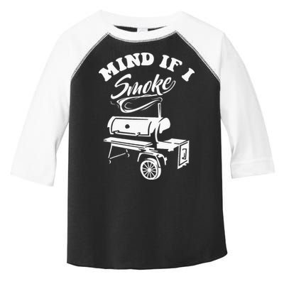 Mind If I Smoke Funny BBQ Smoker & Grilling Toddler Fine Jersey T-Shirt