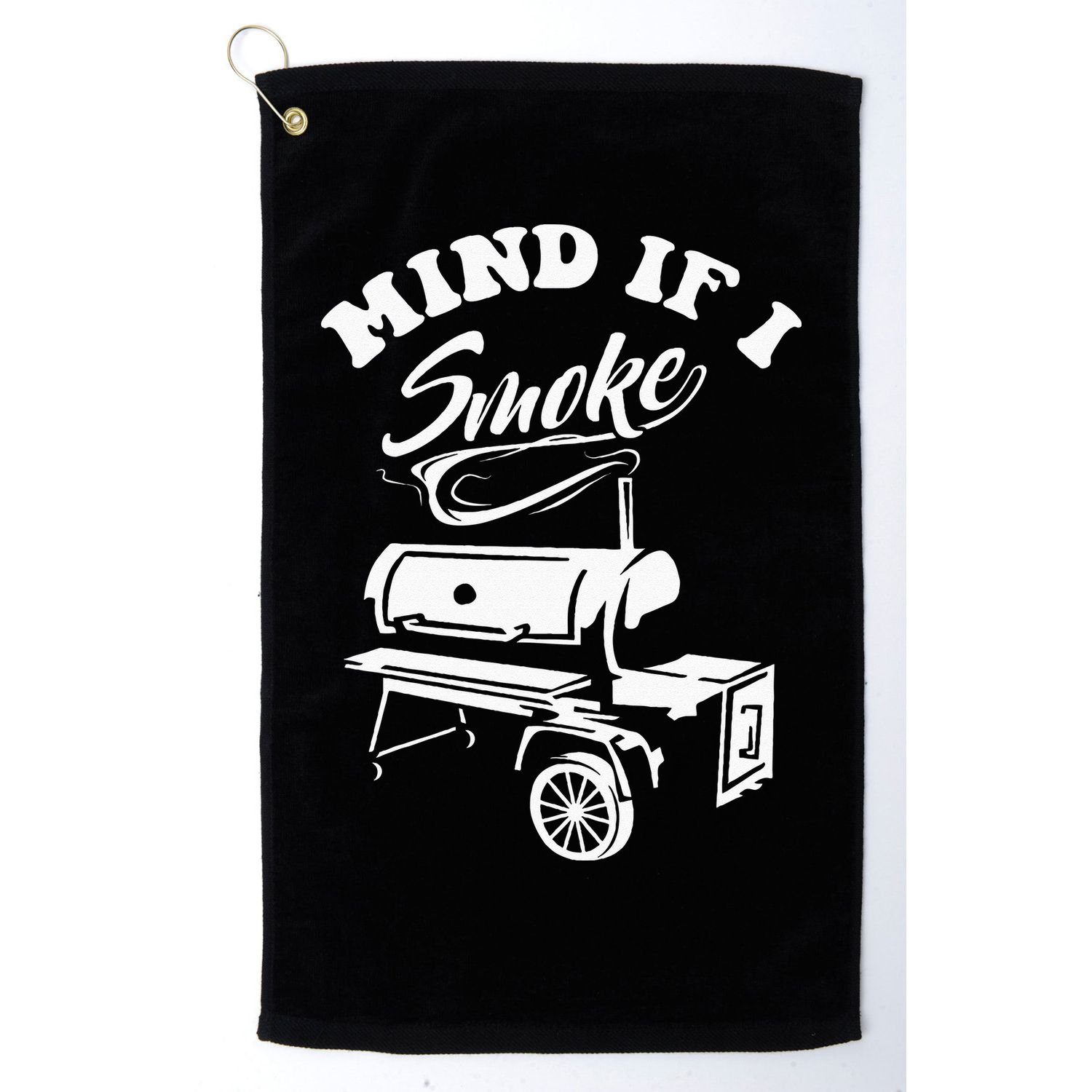 Mind If I Smoke Funny BBQ Smoker & Grilling Golf Towel
