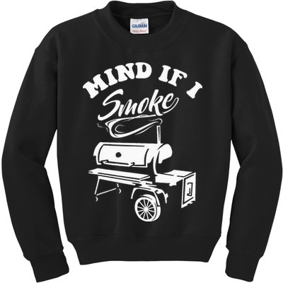 Mind If I Smoke Funny BBQ Smoker & Grilling Kids Sweatshirt