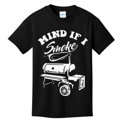 Mind If I Smoke Funny BBQ Smoker & Grilling Kids T-Shirt