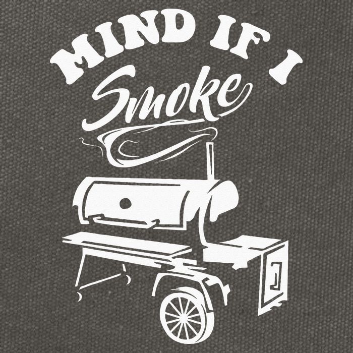 Mind If I Smoke Funny BBQ Smoker & Grilling Cotton Canvas Backpack