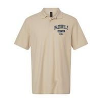 Masonville Iowa Ia Vintage Established Softstyle Adult Sport Polo