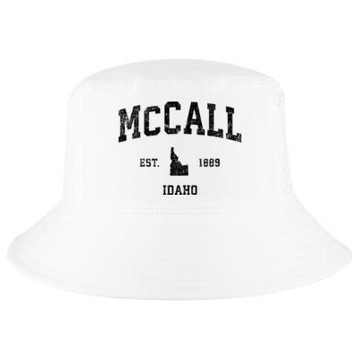 Mccall Idaho Id Vintage Established Sports Design Cool Comfort Performance Bucket Hat