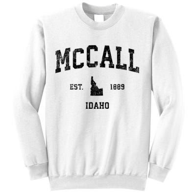 Mccall Idaho Id Vintage Established Sports Design Sweatshirt