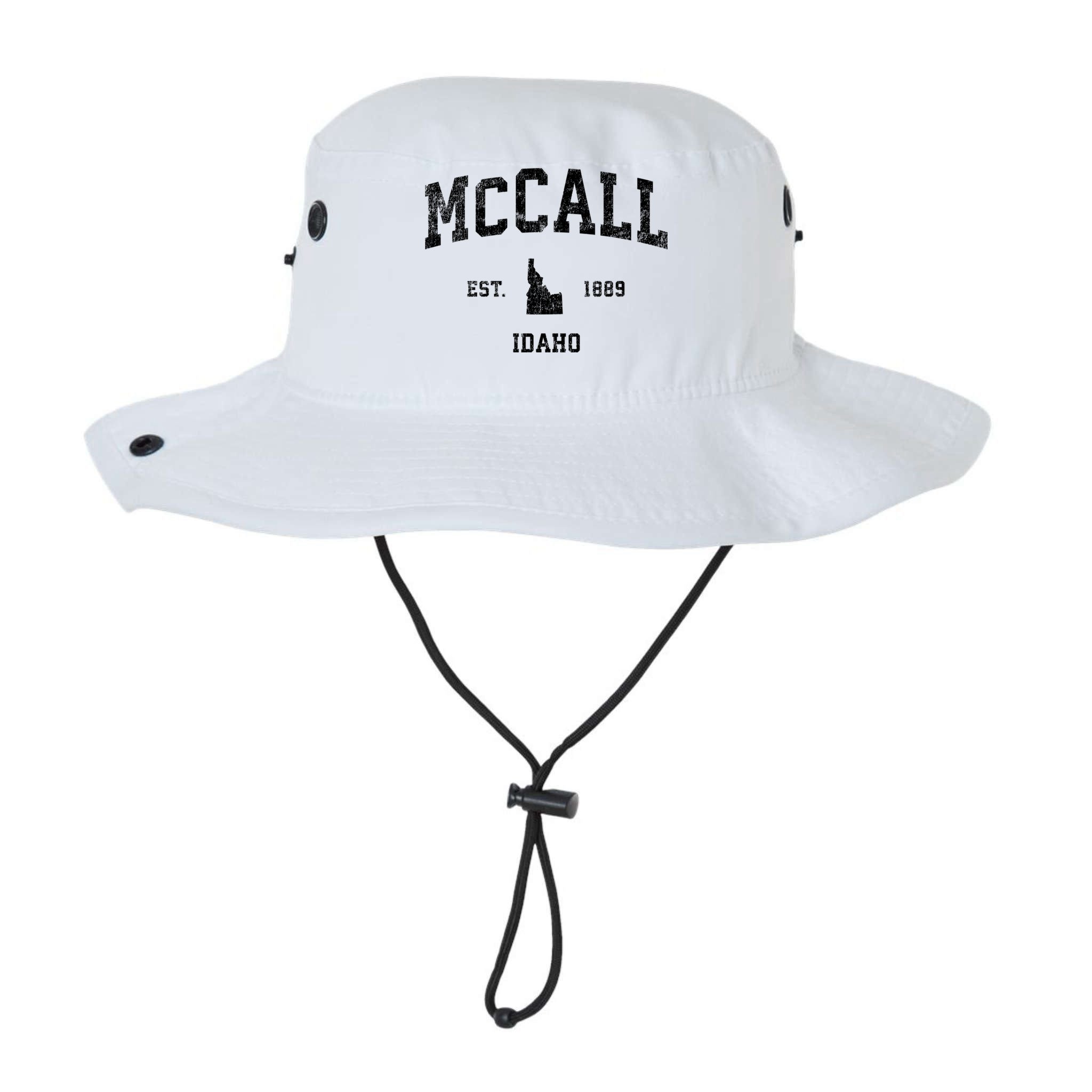 Mccall Idaho Id Vintage Established Sports Design Bucket Hat