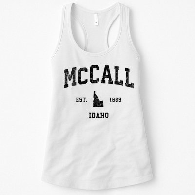 Mccall Idaho Id Vintage Established Sports Design Womens Tank Top