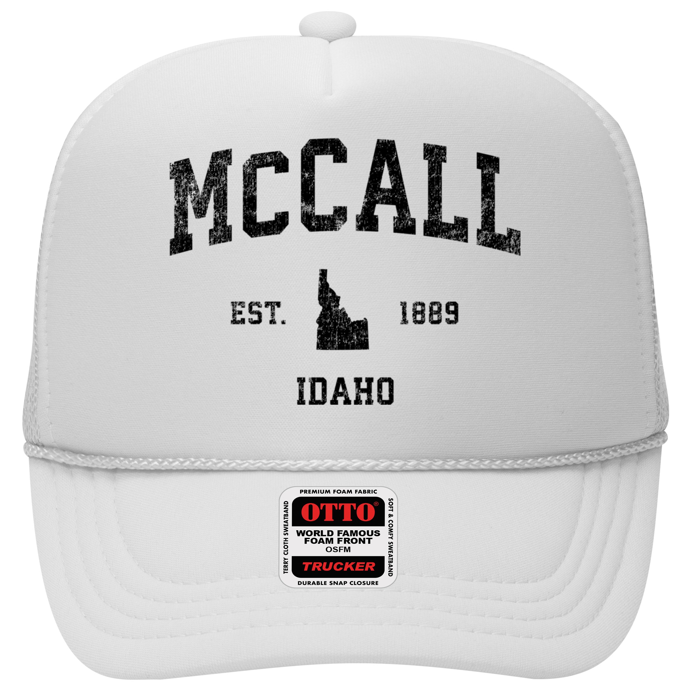 Mccall Idaho Id Vintage Established Sports Design Hat