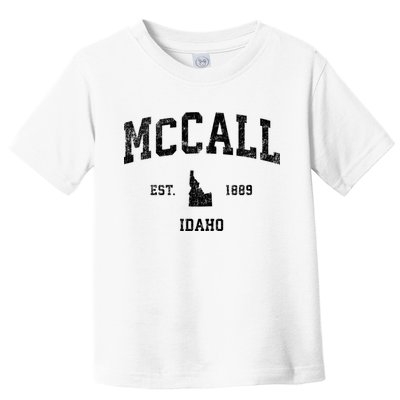 Mccall Idaho Id Vintage Established Sports Design Toddler T-Shirt