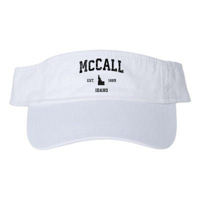 Mccall Idaho Id Vintage Established Sports Design Visor