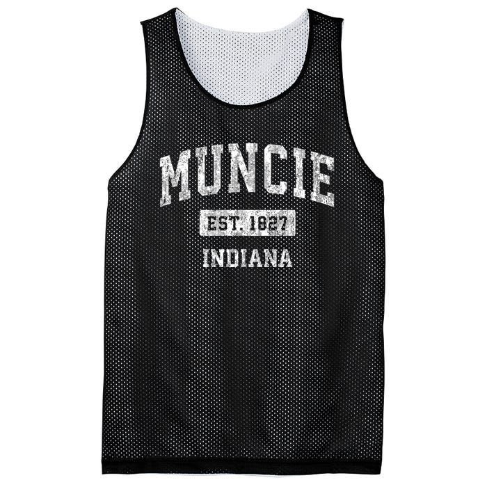 Muncie Indiana In Vintage Sports Mesh Reversible Basketball Jersey Tank