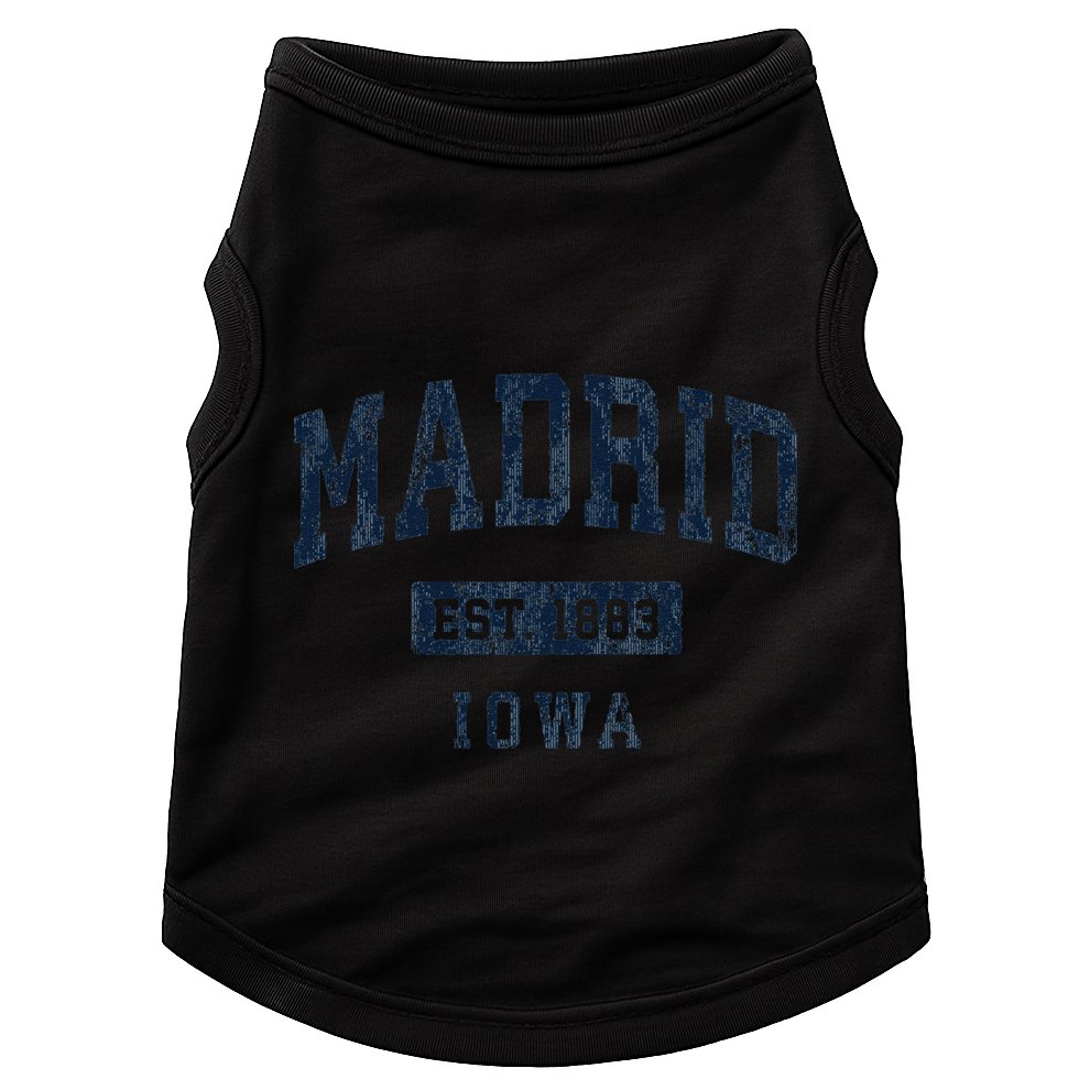 Madrid Iowa Ia Vintage Athletic Sports Doggie Tank