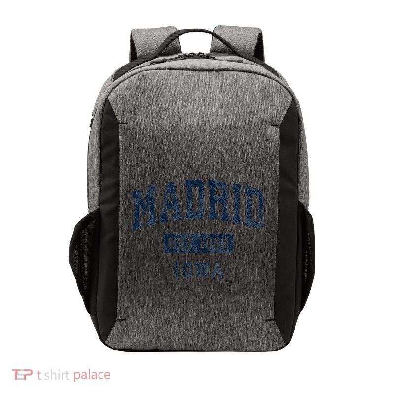 Madrid Iowa Ia Vintage Athletic Sports Vector Backpack