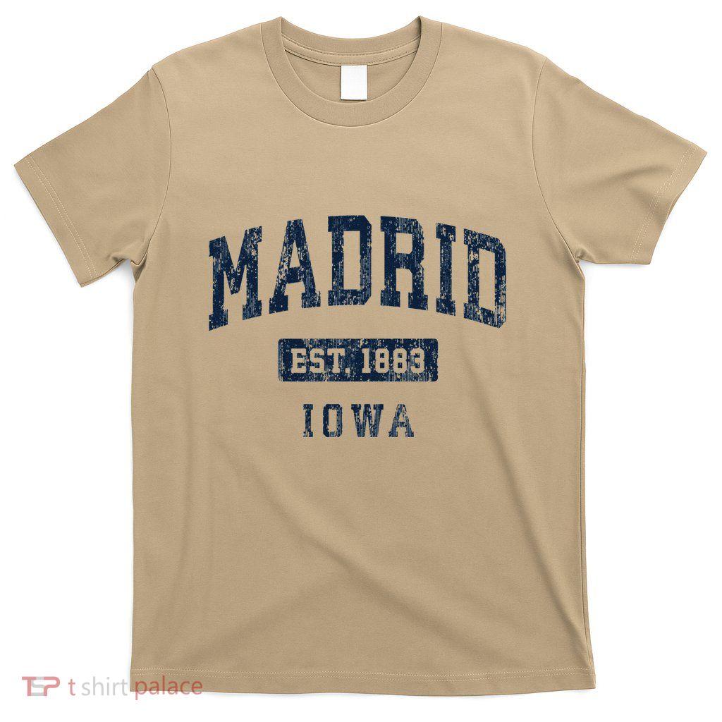 Madrid Iowa Ia Vintage Athletic Sports T-Shirt
