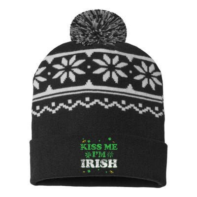 Me I'm Irish St Saint Patricks Day USA-Made Snowflake Beanie