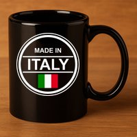Made In Italy 11oz C Handle Ceramic Mug