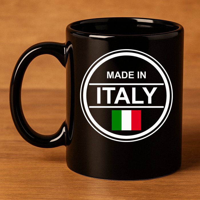 Made In Italy 11oz C Handle Ceramic Mug