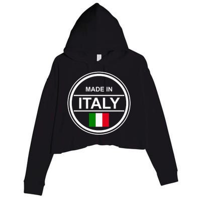 Made In Italy Crop Fleece Hoodie