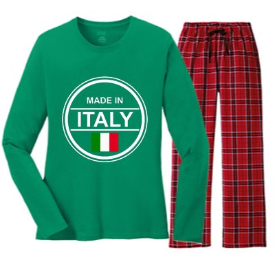 Made In Italy Women's Long Sleeve Flannel Pajama Set 