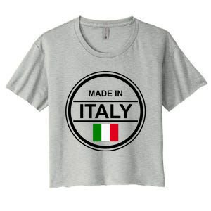 Made In Italy Women's Crop Top Tee