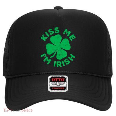 Me IM Irish Funny Gift Saint Patricks Day Cool Gift Meaningful Gift High Crown Mesh Back Trucker Hat