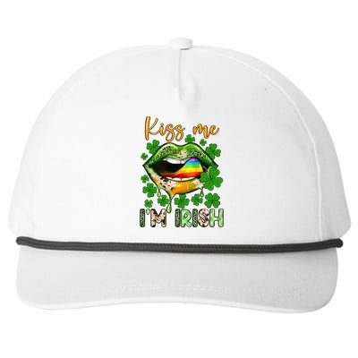 Me I'm Irish St Patrick's Day Western Lips Irish Family Snapback Five-Panel Rope Hat