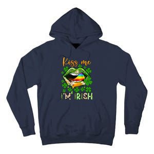 Me I'm Irish St Patrick's Day Western Lips Irish Family Tall Hoodie