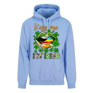 Me I'm Irish St Patrick's Day Western Lips Irish Family Unisex Surf Hoodie