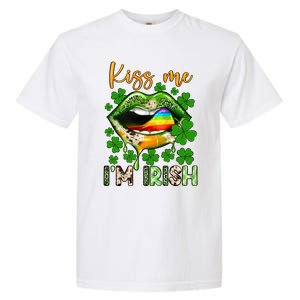 Me I'm Irish St Patrick's Day Western Lips Irish Family Garment-Dyed Heavyweight T-Shirt