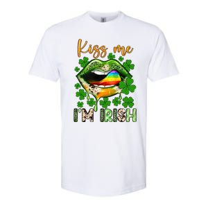 Me I'm Irish St Patrick's Day Western Lips Irish Family Softstyle CVC T-Shirt