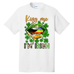 Me I'm Irish St Patrick's Day Western Lips Irish Family Tall T-Shirt