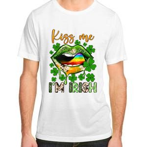 Me I'm Irish St Patrick's Day Western Lips Irish Family Adult ChromaSoft Performance T-Shirt