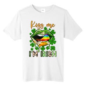 Me I'm Irish St Patrick's Day Western Lips Irish Family Tall Fusion ChromaSoft Performance T-Shirt