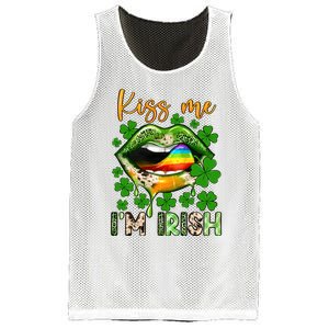 Me I'm Irish St Patrick's Day Western Lips Irish Family Mesh Reversible Basketball Jersey Tank