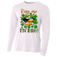 Me I'm Irish St Patrick's Day Western Lips Irish Family Cooling Performance Long Sleeve Crew