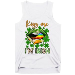 Me I'm Irish St Patrick's Day Western Lips Irish Family Tank Top