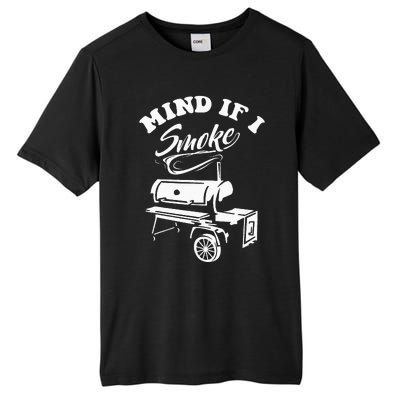 Mind If I Smoke Funny BBQ Smoker & Grilling Tall Fusion ChromaSoft Performance T-Shirt