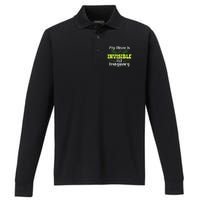 My Illness Is Invisible Not Imaginary Disease Disability Performance Long Sleeve Polo