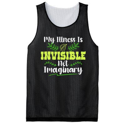 My Illness Is Invisible Not Imaginary Disease Disability Mesh Reversible Basketball Jersey Tank