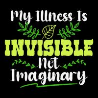 My Illness Is Invisible Not Imaginary Disease Disability Cropped Pullover Crew