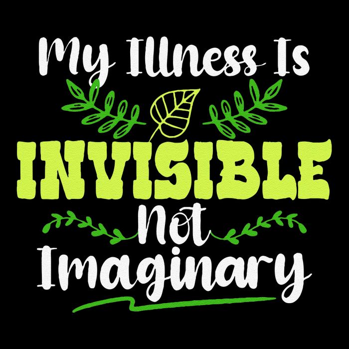 My Illness Is Invisible Not Imaginary Disease Disability Cropped Pullover Crew