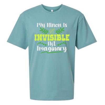 My Illness Is Invisible Not Imaginary Disease Disability Sueded Cloud Jersey T-Shirt