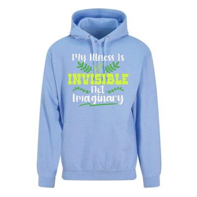 My Illness Is Invisible Not Imaginary Disease Disability Unisex Surf Hoodie