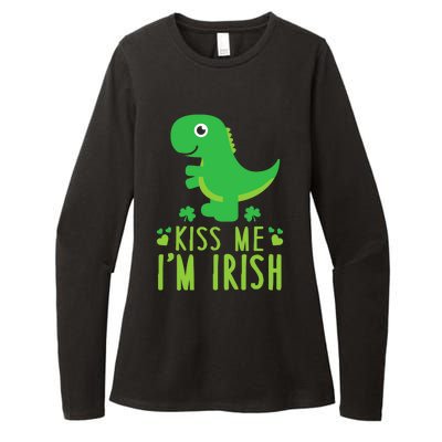 Me I'm Irish St. Patrick's Day Cute Dinosaur T Womens CVC Long Sleeve Shirt