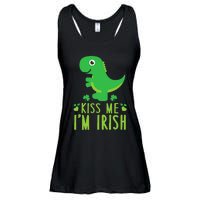 Me I'm Irish St. Patrick's Day Cute Dinosaur T Ladies Essential Flowy Tank