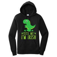 Me I'm Irish St. Patrick's Day Cute Dinosaur T Women's Pullover Hoodie