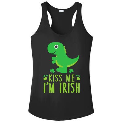 Me I'm Irish St. Patrick's Day Cute Dinosaur T Ladies PosiCharge Competitor Racerback Tank